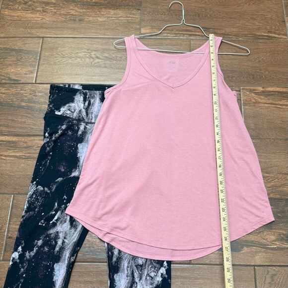 Workout Outfit Old Navy Galatic PowerPress & ANA Tank Sz M/L Yoga Outfit - Picture 6 of 10